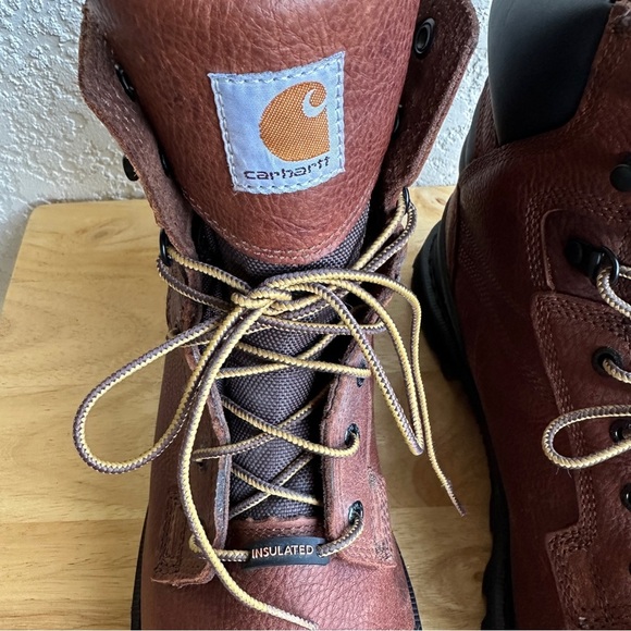 Carhartt Men's Ground Force 6" Composite Toe Waterproof Work Boot Brown Size 13W - Picture 12 of 12